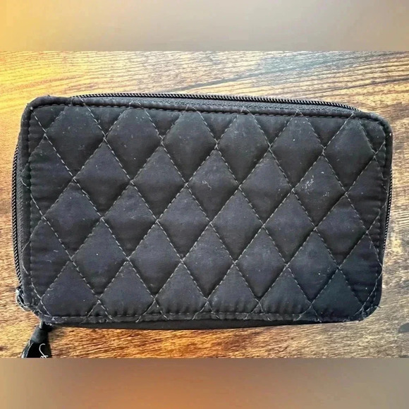Vera Bradley | black microfiber women’s wallet. - Picture 6 of 15
